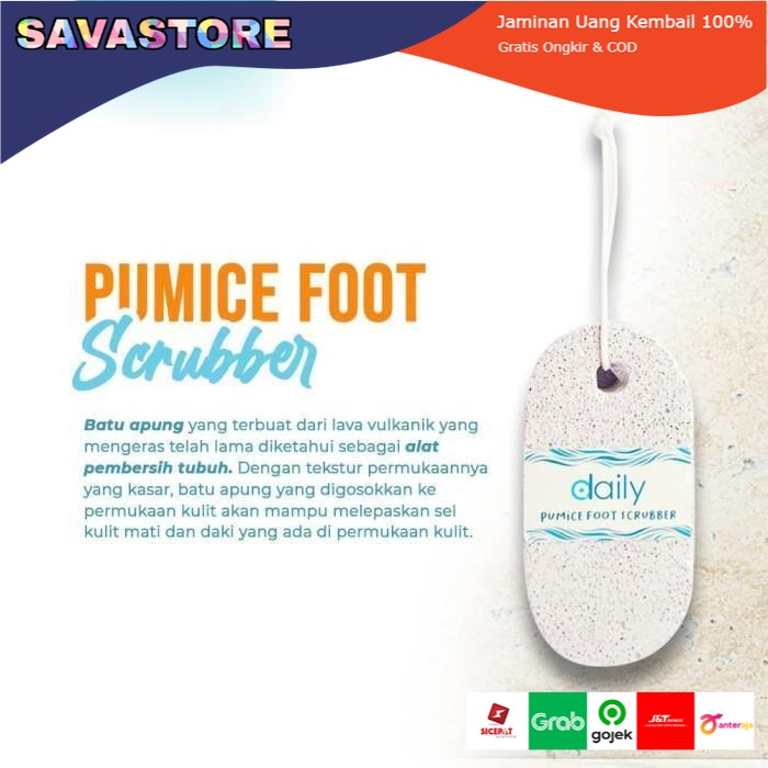 PENGGOSOK KAKI BATU APUNG DAILY PUMICE FOOT SCRUBBER