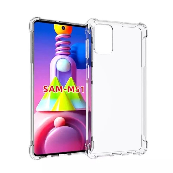 ANTI CRACK CASE SAMSUNG M51 NEW SOFT ANTISHOCK CASE BENING POLOS