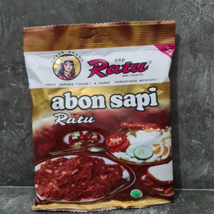 

#Sale HTRR7 Abon sapi cap ratu 90g per 1 sachet 80 Kirim Sekarang