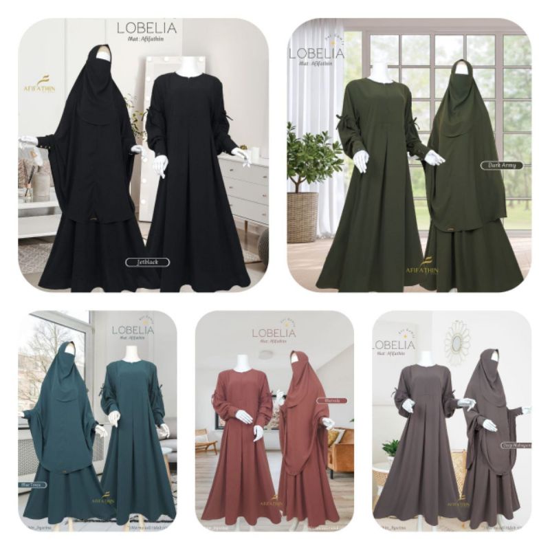 Gamis Lobelia Afifathin Jetblack