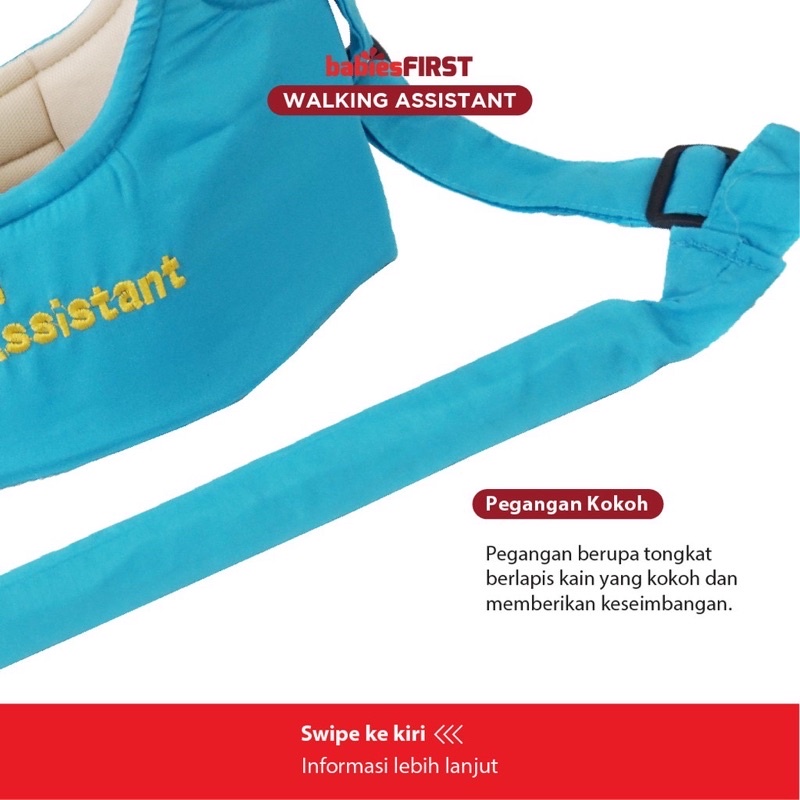 BABIESFIRST WALKING ASSISTANT - Alat Bantu Belajar Jalan Bayi 6m+ - Baby Pre Walker Harness