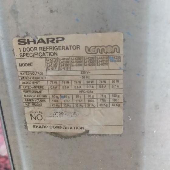 ((REKOMENDASI)) Rak kulkas SHARP 1 pintu model lemon(loves)