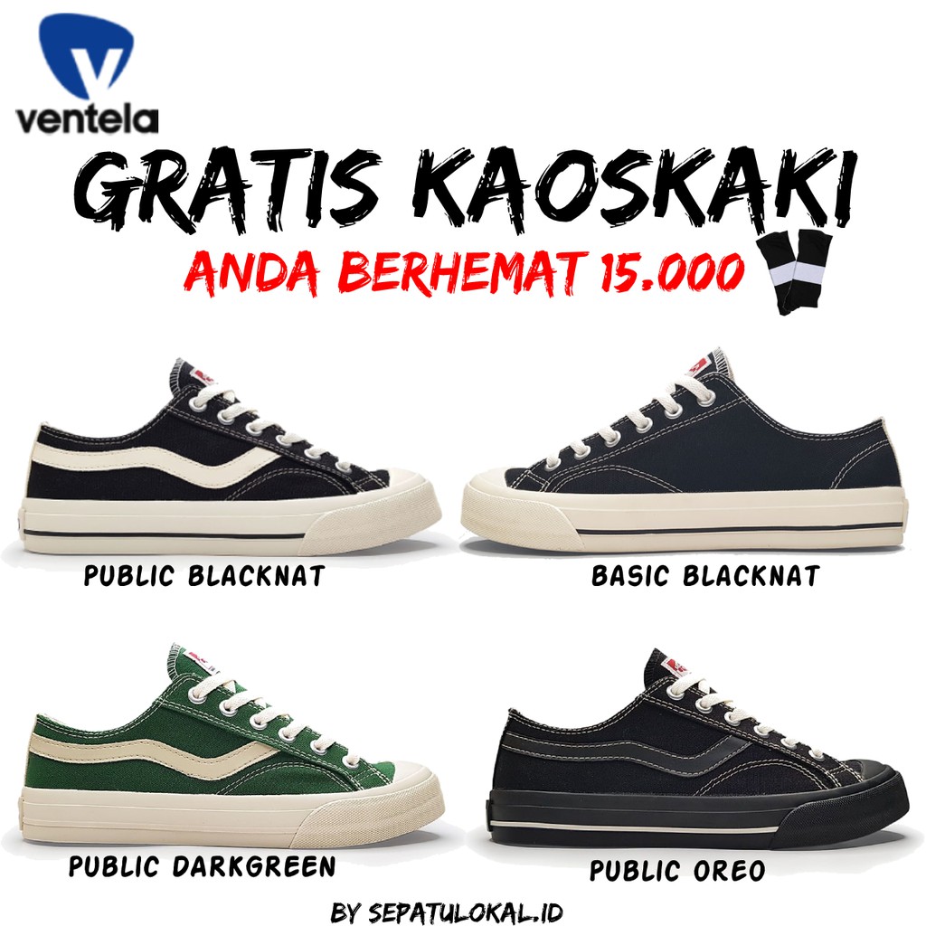 VENTELA PUBLIC LOW & BASIC - SEPATU VANTELA SNEAKERS PRIA