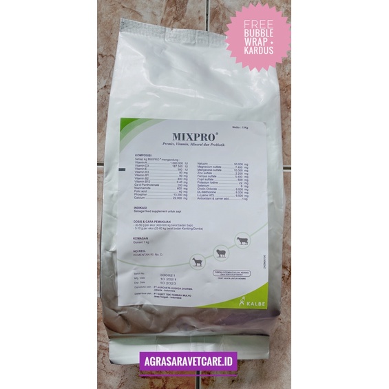 Premix MIXPRO 1 KG - Premix  MIX PRO premix prebiotik penggemuk sapi kambing domba