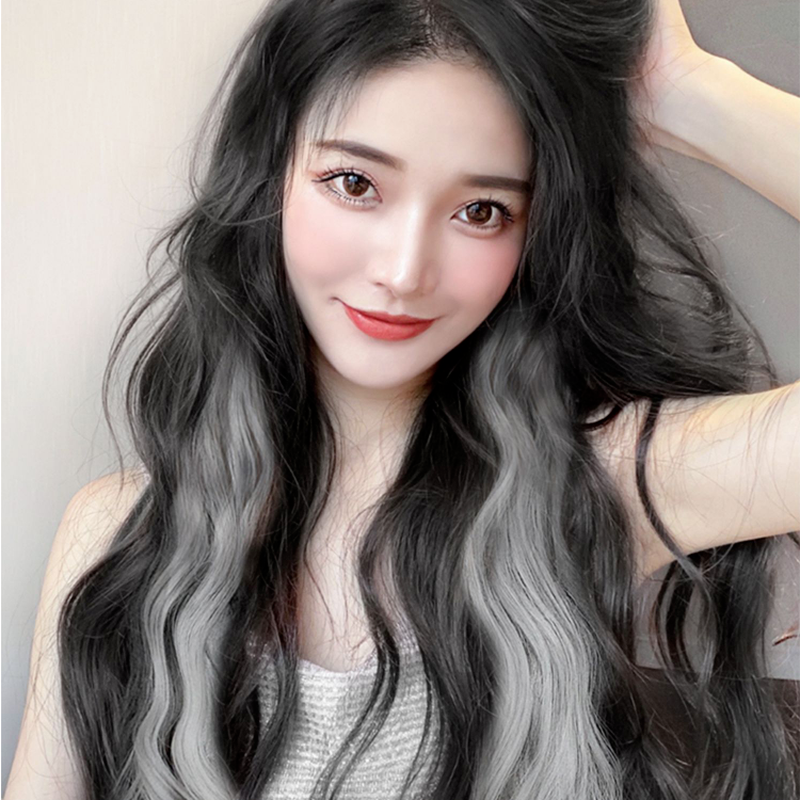 Magic789 Wig / Rambut Palsu Wanita Model Panjang Keriting Untuk Pesta / Club