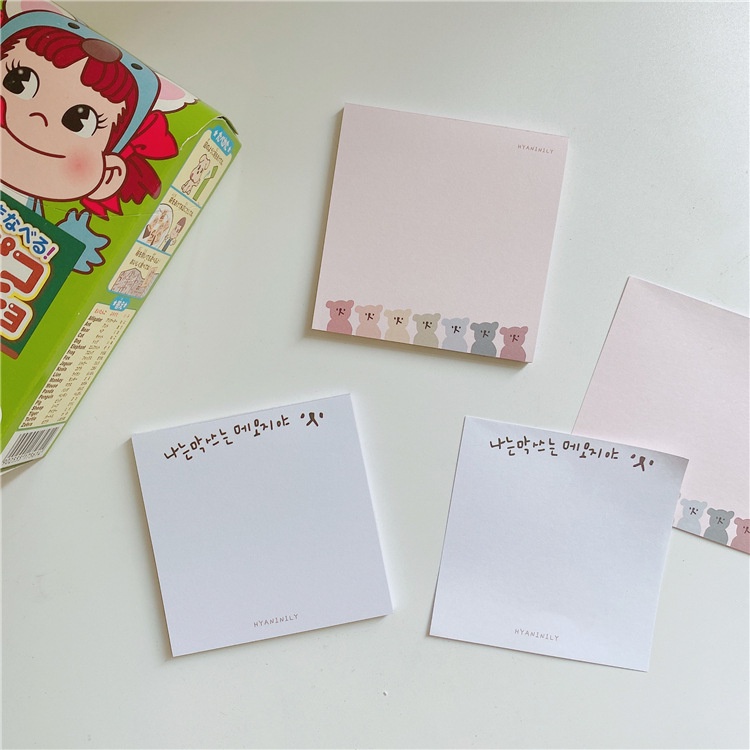 Memo Pad Portable Anti Lengket Gaya Korea Untuk Pelajar