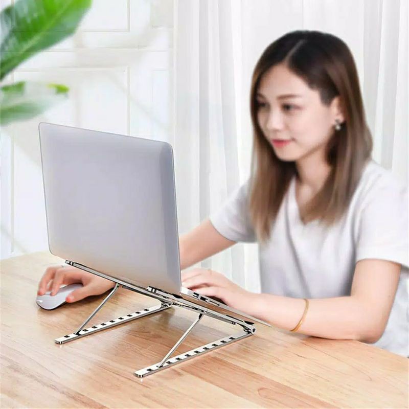 Holder Stand Laptop Multifungsi Stand Laptop Holder Lipat Standing Tablet