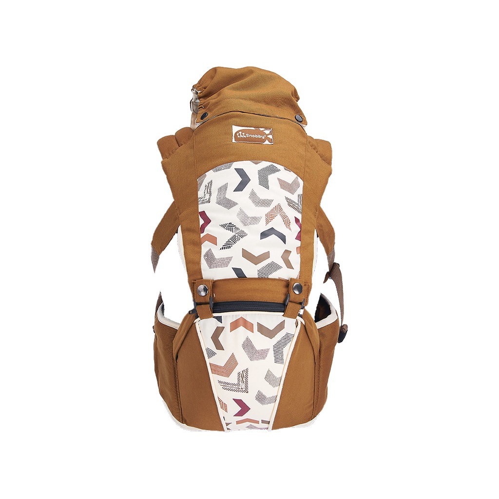 Gendongan Bayi Hipseat / Gendongan Depan / Gendongan Duduk Snobby 6 Posisi Artsy Series Saku Print TPG5841