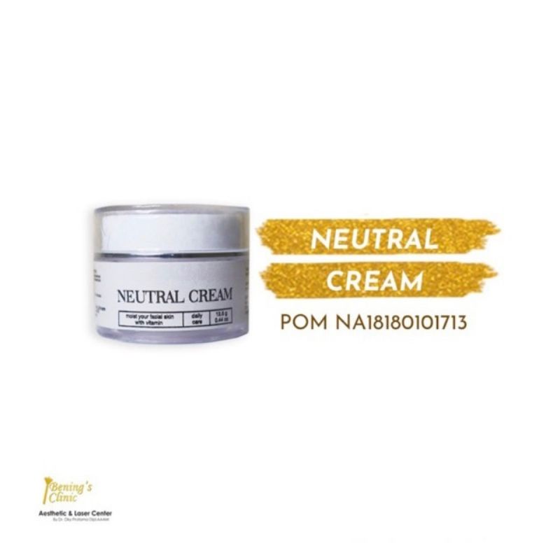 NEUTRAL CREAM BENINGS SKINCARE | KRIM NETRAL BENINGS SKINCARE CLINIC | UNTUK ANTI IRITAS