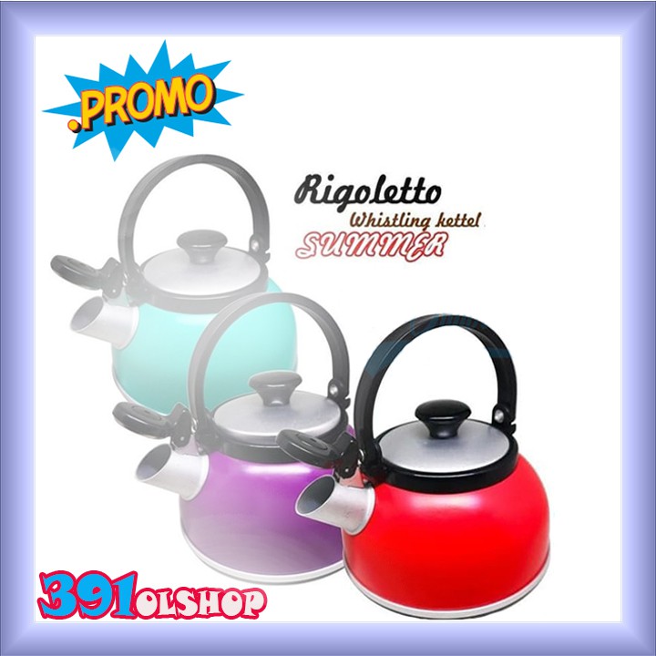 Teko Siul Teko Bunyi Rigoletto Maspion 3,5 liter / Whistling Kettle Warna Randem