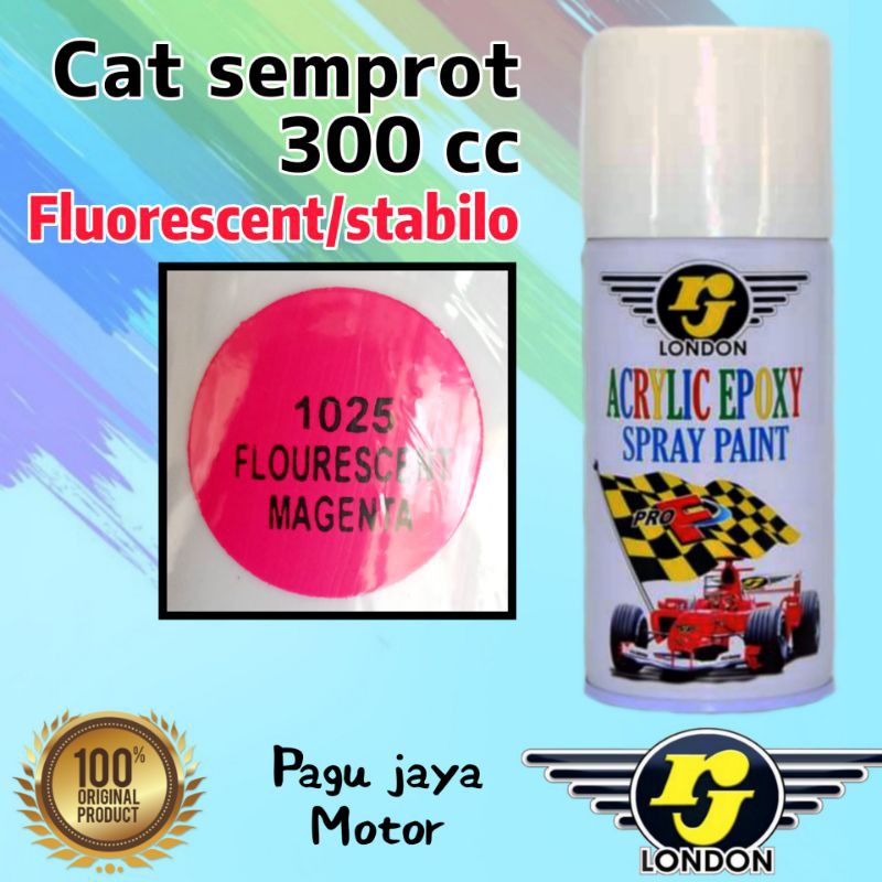 rj london 300ml fluorescent magenta stabilo cat semprot spray paint pilox pilok