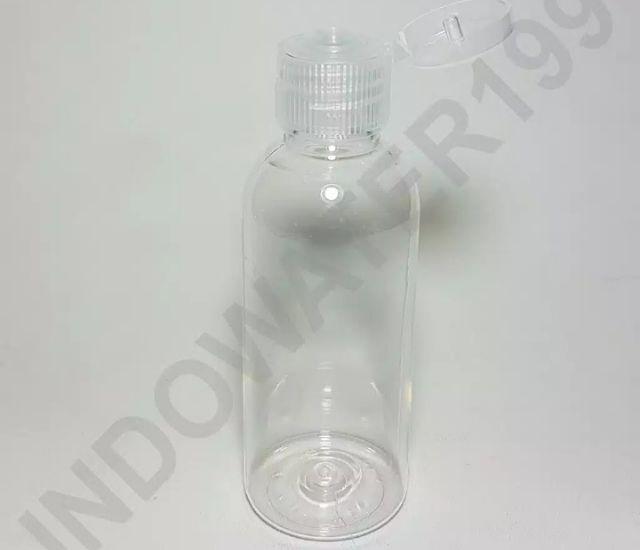 Botol Plastik Pet 60 Ml Bening Kepala Flip Top Natural Minimal 30 Pcs