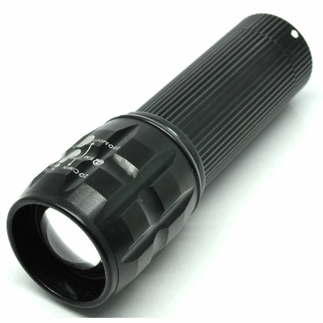 TaffLED Senter LED Flashlight Cree Q5 2000 Lumens - Black