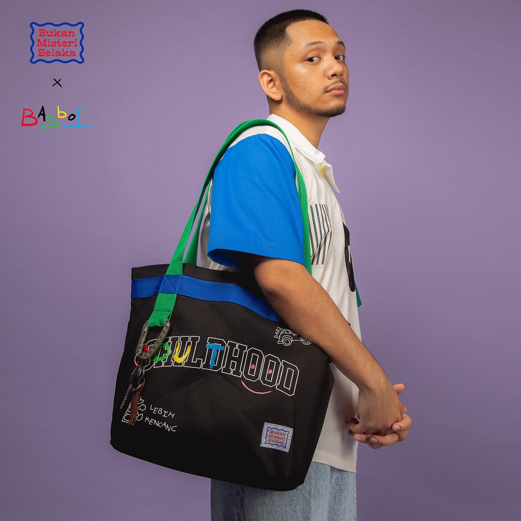Bukan Misteri Belaka X Basboi - ADULTHOOD TOTE BAG