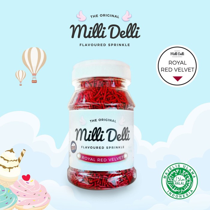 

BARU!! milli delli royal red velvet premium meises