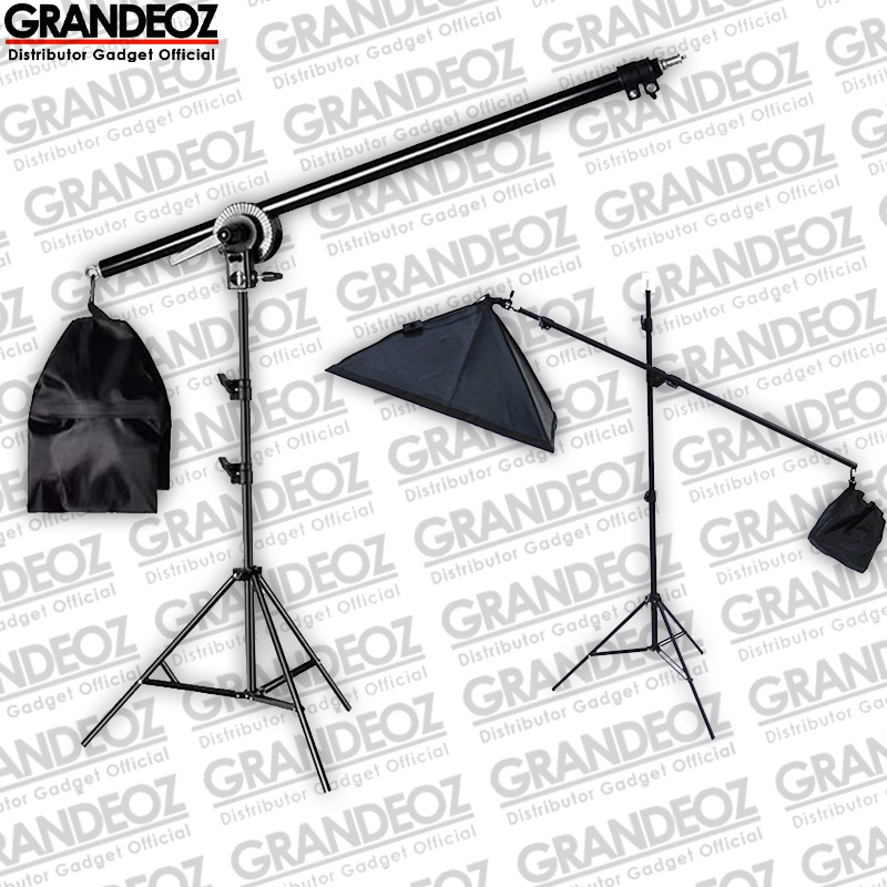 Jual BOOM ARM Extension Light Stand Tongkat Atas Softbox Reflektor