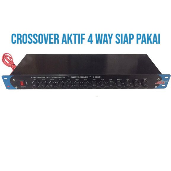 CROSSOVER AKTIF 4 WAY PLUS BOX SIAP PAKAI