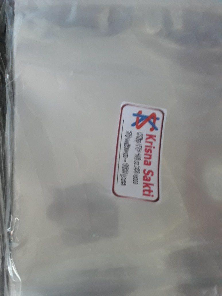 Klip Pp 18x23 70 Micron Plastik Zipper Kemasan Bening Jernih Transparan Polypropylene