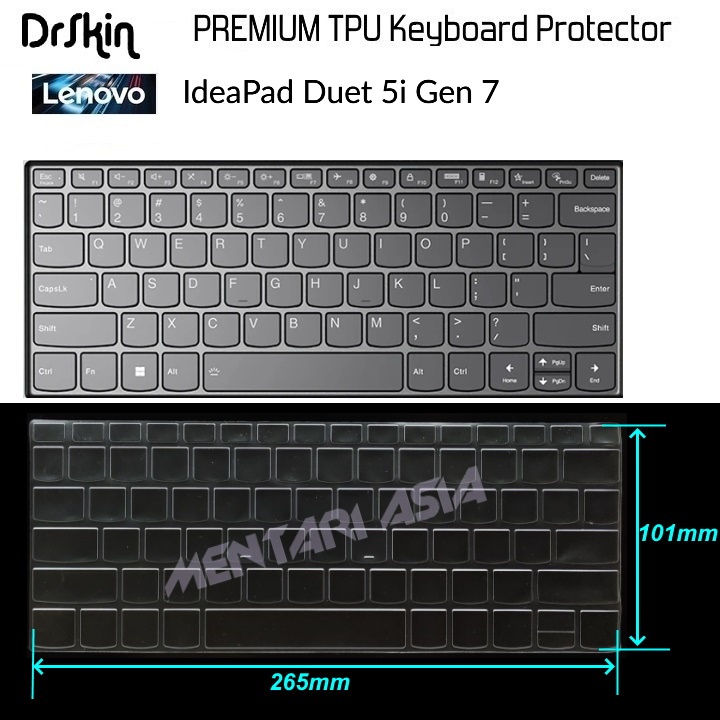 Keyboard Protector Lenovo Ideapad Duet 5i Gen-7 - DrSkin PREMIUM CLEAR