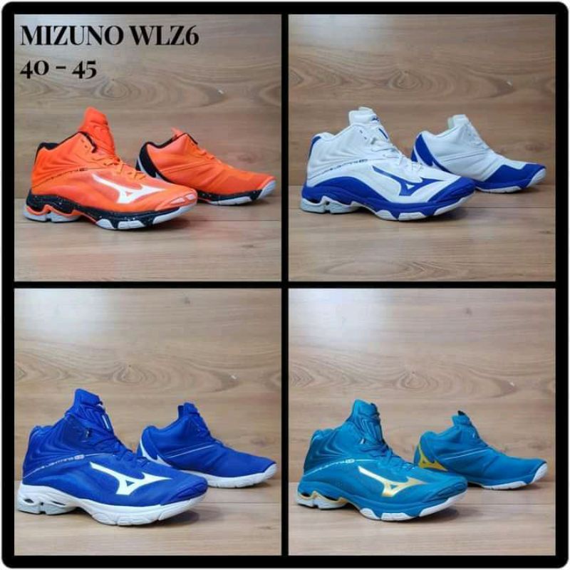 Sepatu voli Mizuno WAVE LIGHTNING Z6 mid Super premium sepatu volly olahraga / Wlz 6 mid Super Premi