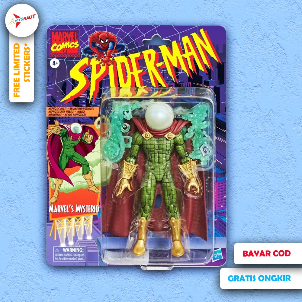 Hasbro Marvel Legends Retro Spider-man Mysterio 1/12 Action Figure