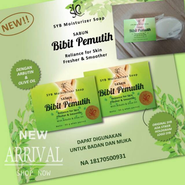 SABUN BIBIT PEMUTIH SYB BPOM SYB SOAP ORIGINAL