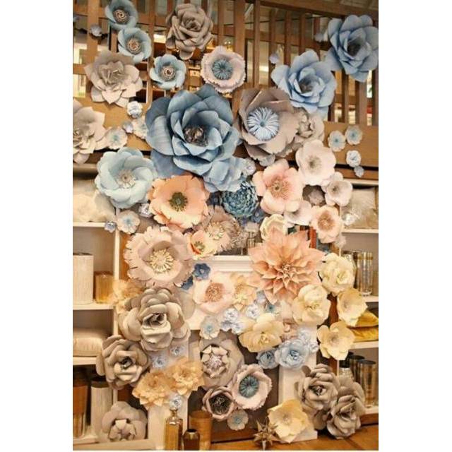 FLOWER PAPER/ PAPER FLOWER /BUNGA KERTAS DEKORASI (BACKDROP)