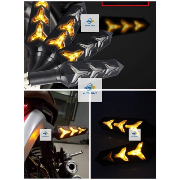 Lampu LED Sen Runing Motor Runing Led Riting Reteng CBR VARIO BEAT PCX AEROX NMAX