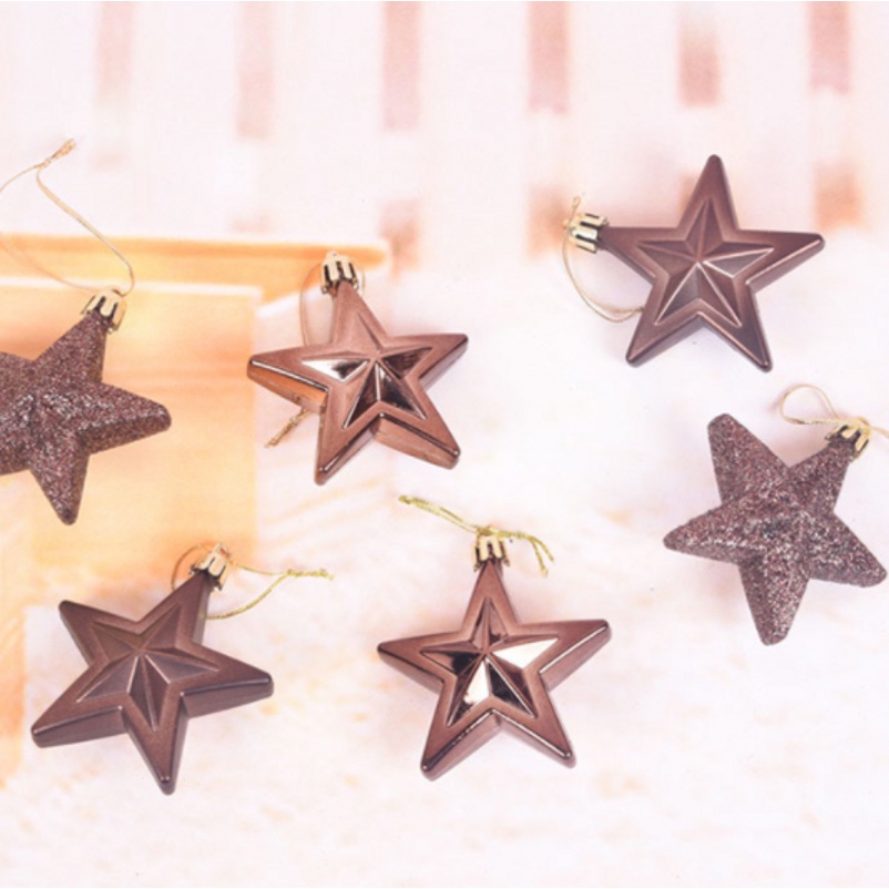 7Cm Three-Dimensional Plastic Five-Pointed Star Set Box