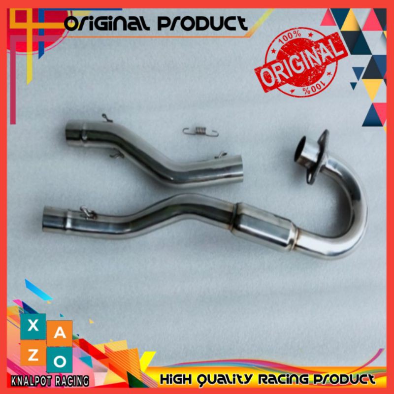 leher pipa knalpot stailess stell Honda rangka klx Megapro Tiger modif trail  bending