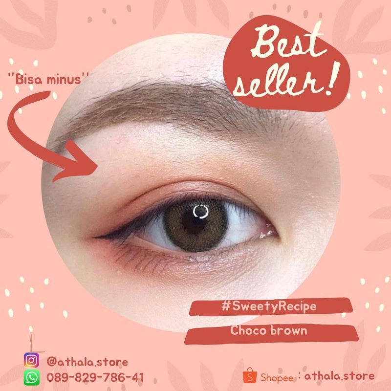 SOFTLENS RECIPE CHOCO BROWN / bisa minus