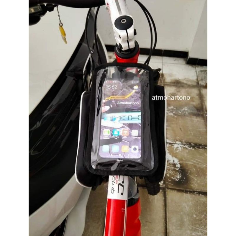 tas sepeda dalangan holder HP sepeda