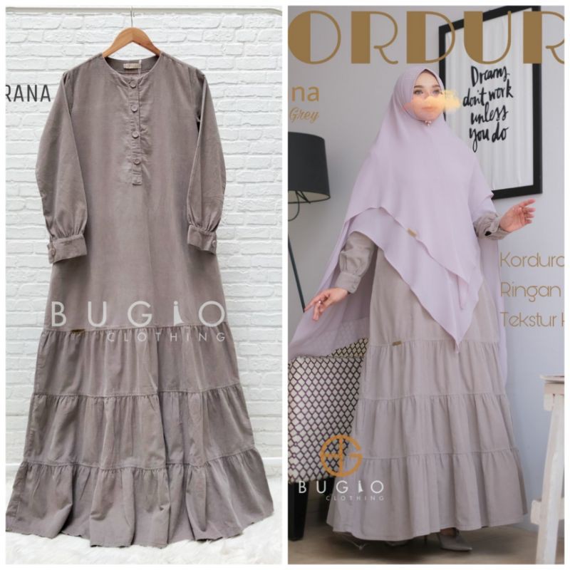 Gamis Corduroy Bugio Cordura Kirana