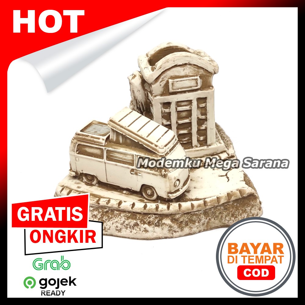 

Tempat Pena Bolpoin Fiberglass Mobil VW Combi & Bangunan