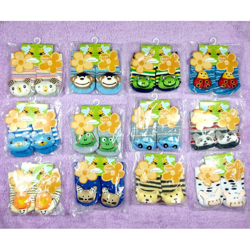 kaos Kaki Baby Socks Bunyi, Kaos Kaki 3D Lonceng, Kaos Kaki Boneka