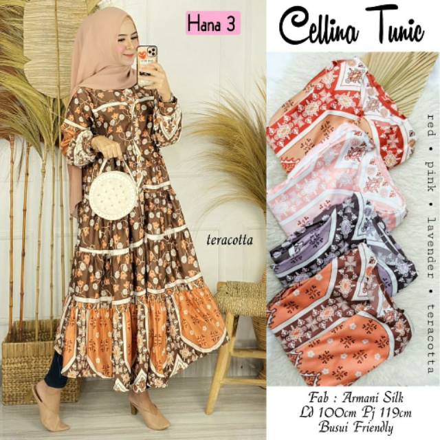 Cellina tunik / tunik motif etnik