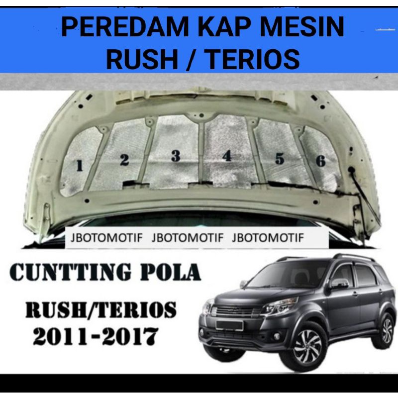 PEREDAM KAP MESIN MOBIL RUSH/ TERIOS 2011-2017