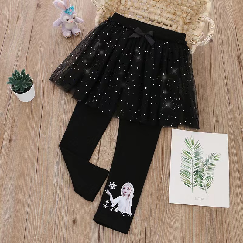 Frozen Pants Rok Tutu Celana Anak Perempuan Elsa Anna - Rok Legging Anak