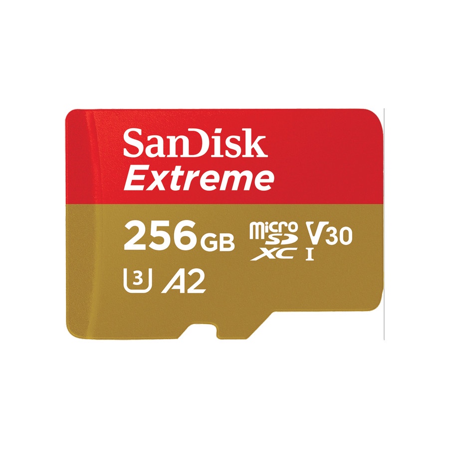 Micro SD SanDisk Extreme SDXC 256GB 160MB/s for Mobile Gaming ~ 256 Gb