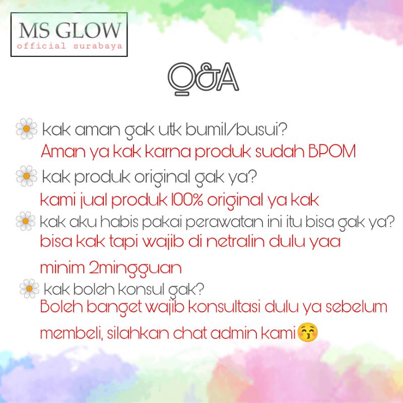 MS Glow Paket Wajah Luminous Series / Perawatan Wajah Bekas Noda Jerawat Ms Glow-3