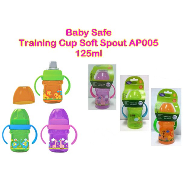 BOTOL BABY SAFE SPOUT CUP WITH SILICONE SPOUT AP005 - 125ml