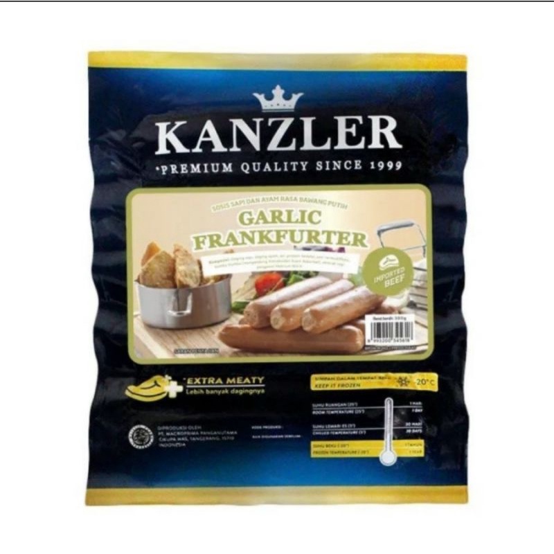 

Sosis Garlic Frankfurter KANZLER 300 gr