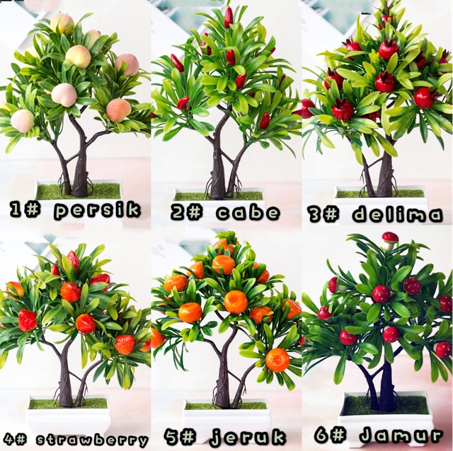 AM351 Bunga plastik / Pajangan bunga Artifisial / Buah Plastik Imitasi  Vas Petak-1