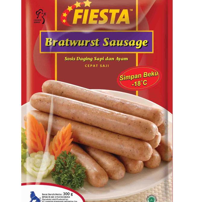 

MAKANAN BEKU / FIESTA SOSIS BRATWURST 300 GR (3PACK) NON COD