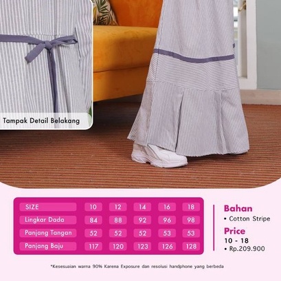 Rauna Gamis Remaja / RGR - 37 / Fashion Muslim