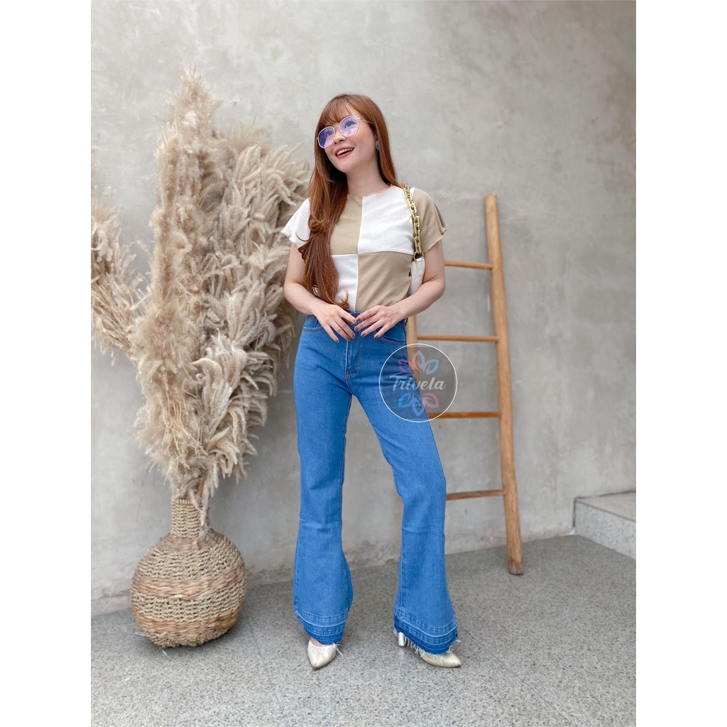 CELANA BOYFRIEND JEANS CUTBRAY ZR 77 / ZR77