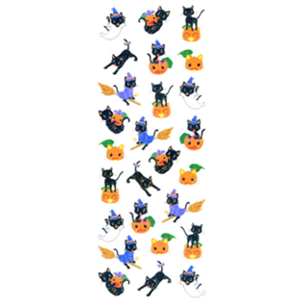 

Okuyama Japanese Style Sticker Black Cats
