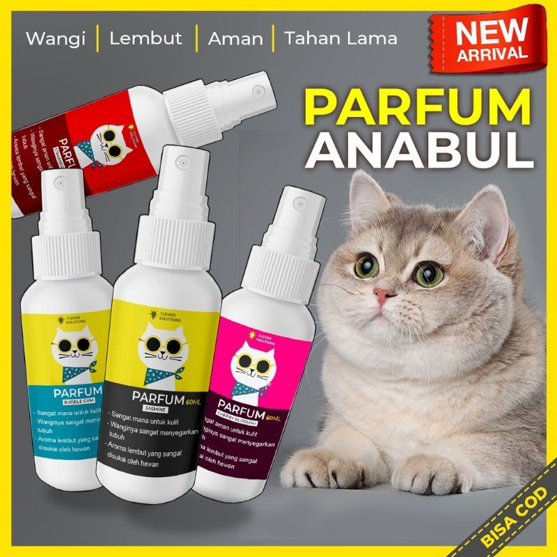 Paket Parfum Kucing Dan Vitamin Penggemuk Penumbuh Bulu Kucing Pewangi Kucing Tahan Lama Gratis Kalung Lonceng Kucing Pelebat Bulu