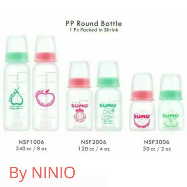 BOTOL SUSU MURAH By. NINIO BPA FREE / SUMO Botol ASI