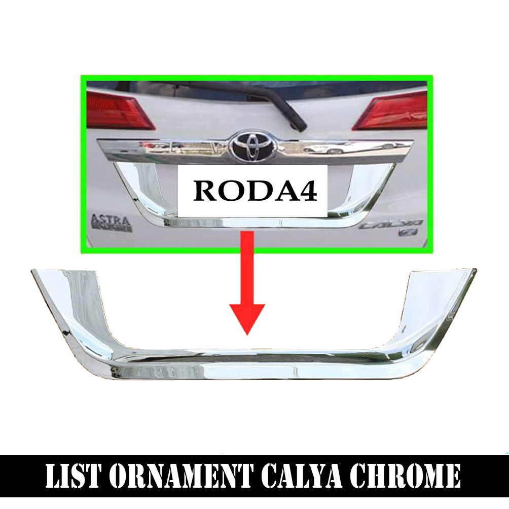 List Lis Ornament Belakang Calya CHROME